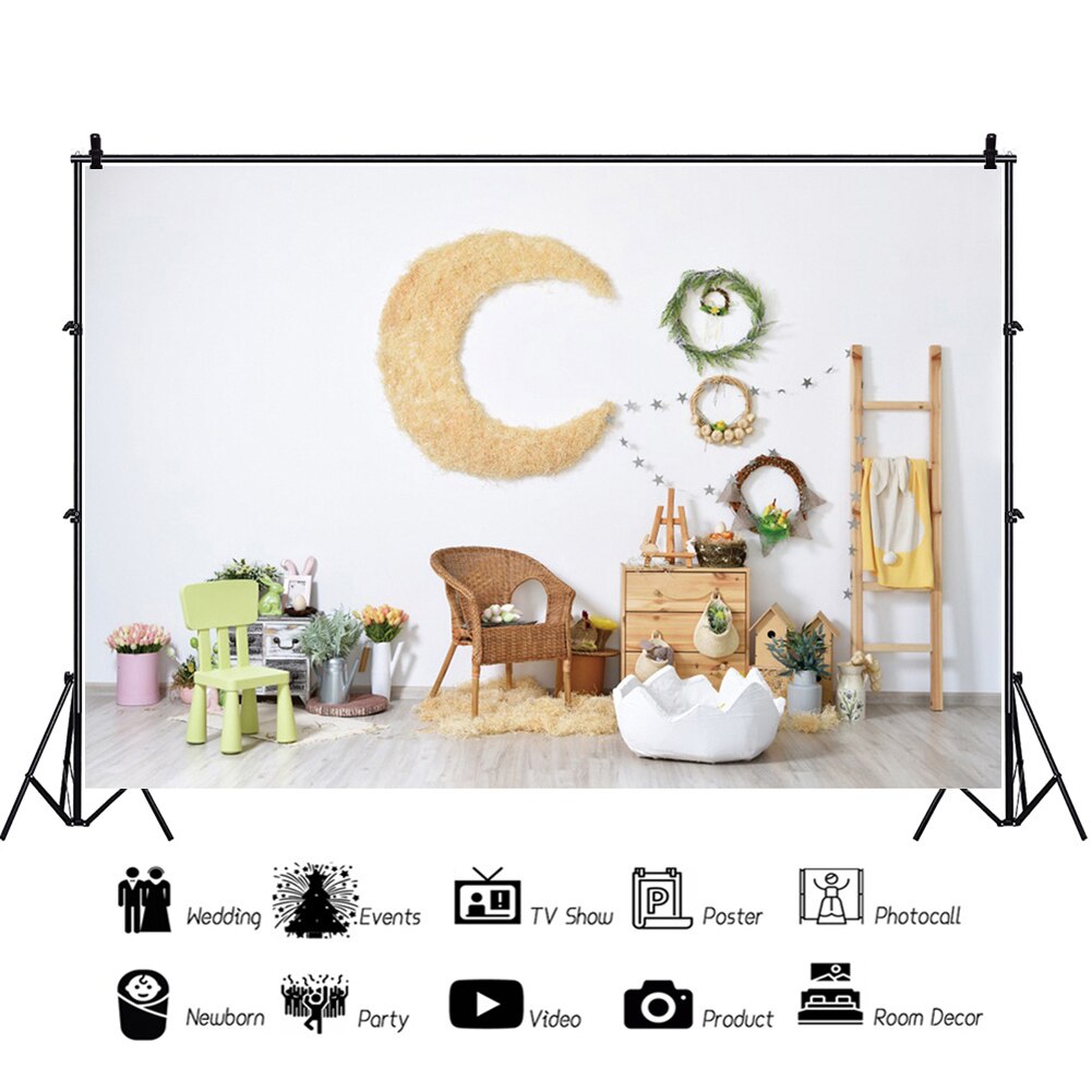 Children Birthday Scene Layout Photography Background Cloth Photo Studio