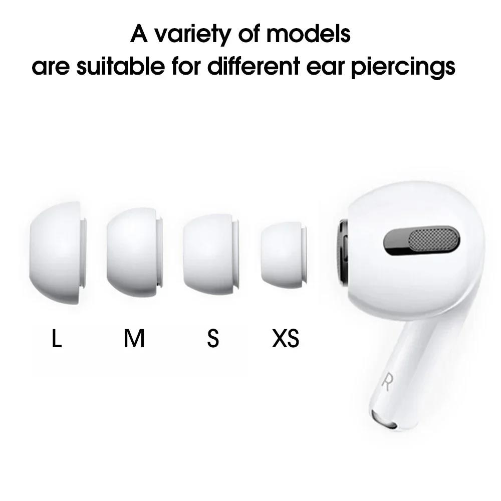 Earphones Replacement Earplug Ear Pads For Apple AirPods Pro 1/2 generation XS/S/M/L Size Soft Silicone Ear Tips Cover Ear Plugs
