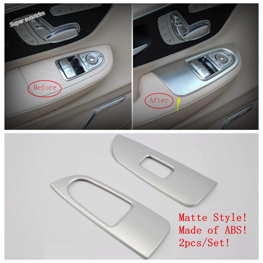 Lapetus matt Innen umrüsten Bausatz Sicherheit Gürtel Schnalle/Tasse Halfter Abdeckung trimmen Für Mercedes-Benz V Klasse V260 w447 - ABS: Modell E