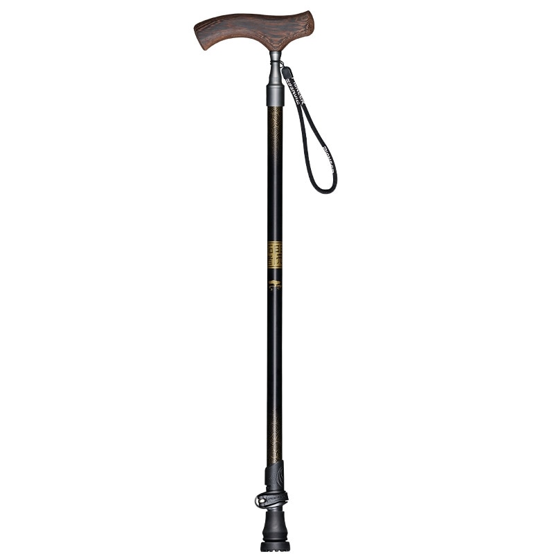 Pioneer-bastones de aluminio ultraligeros para caminar, bastón de Trekking con mango en T, bloqueo rápido, antideslizante, 2 secciones, para ancianos, 1 unidad
