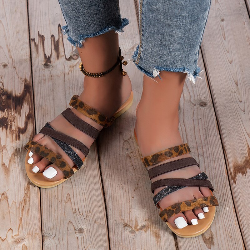 Sandalias de Punta abierta para mujer, zapatos ligeros para caminar, cómodos, calzado Retro, de verano, 2022