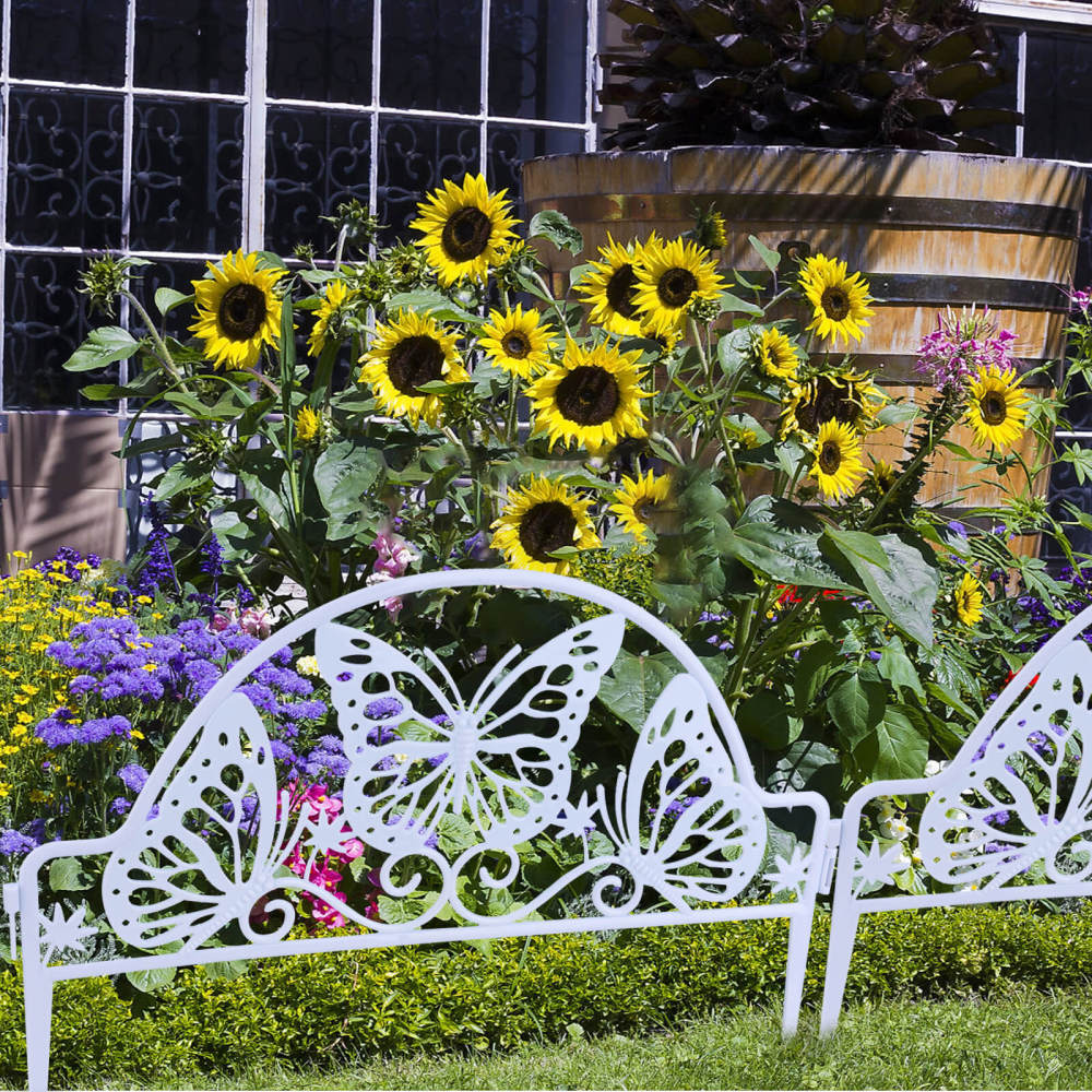 Outdoor Rail Hek Grens Decoratieve Frame Rand Wit Paddle Tuin Piket Landschap Lange Gerecycled Gazon Terras Bescherming