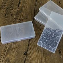 1 x Kleine Plastic Transparant Met Deksel Collectie Container Case Opbergdoos Clear Collectie Container Case