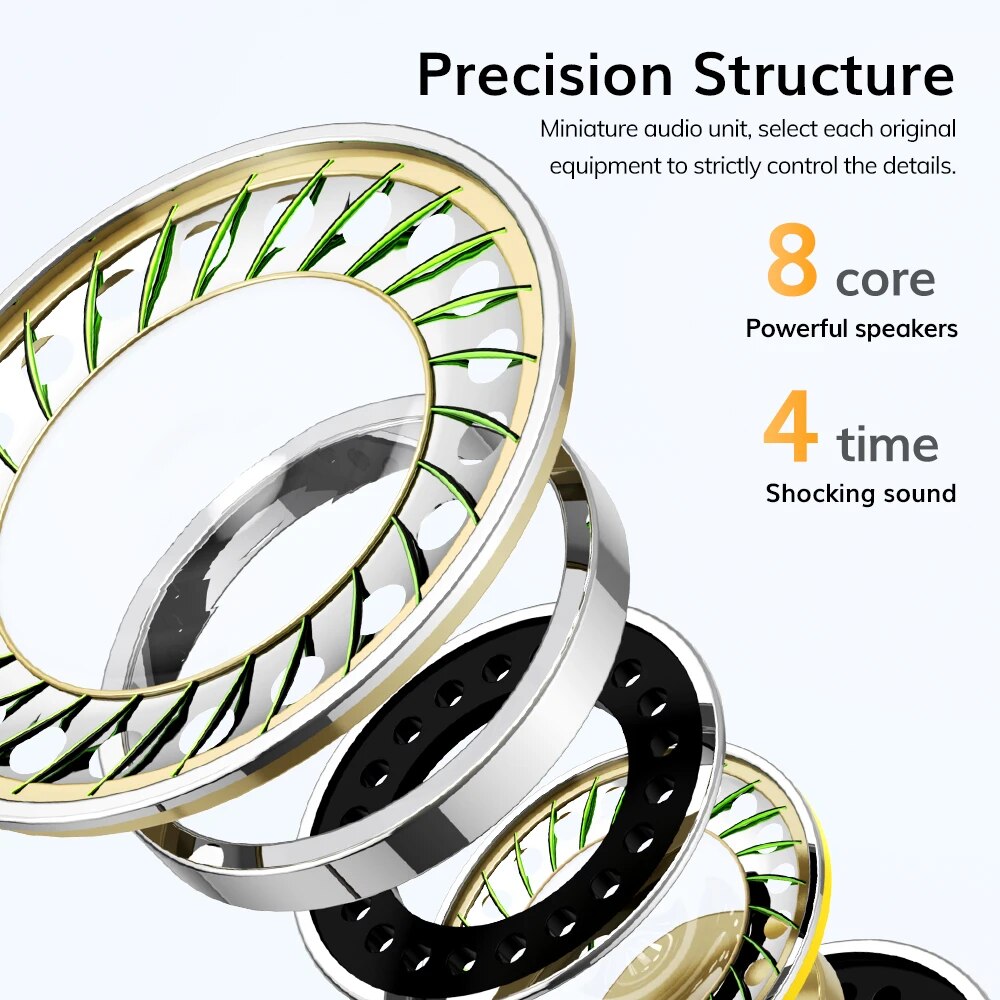 TOPK 3.5mm Wired Headphones In Ear Headset Wired Earphones with Microphone Bass Stereo Earbuds Sports In-line Control For Phones