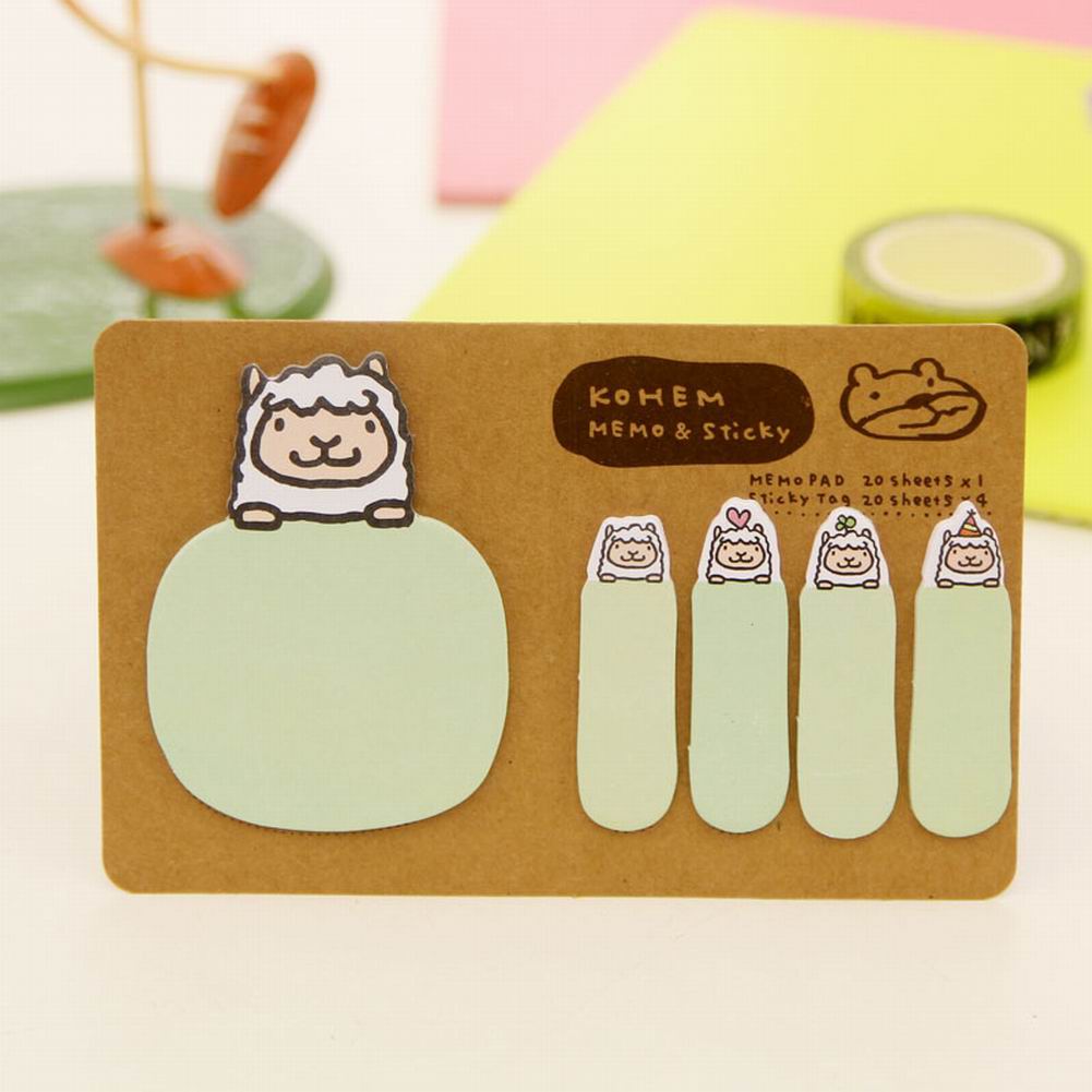 Cute Cartoon Pattern Sticky Notes Reusable Portabl... – Vicedeal