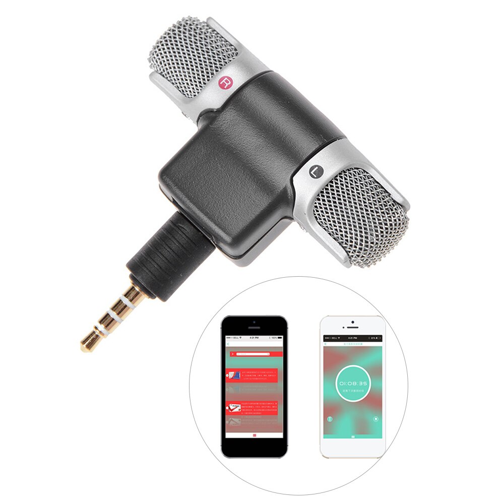 Mini Microphone avec prise TRS 3.5mm, pour PC portable, tablette, caméra, enregistrement