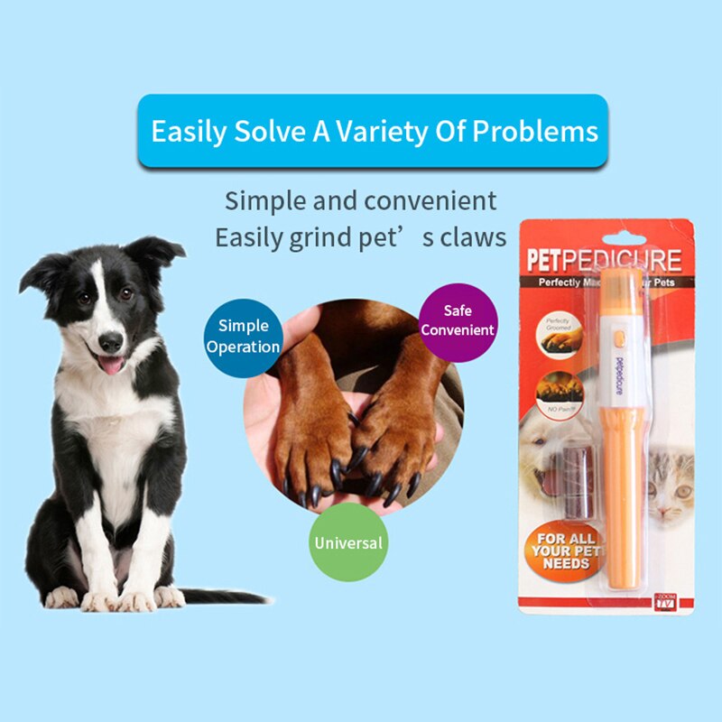 Afilador de uñas eléctrico para perros y Chihuahua, herramienta de aseo para gatos, eshinx, Yorkshire Terrier, cortaúñas, suministros para mascotas,