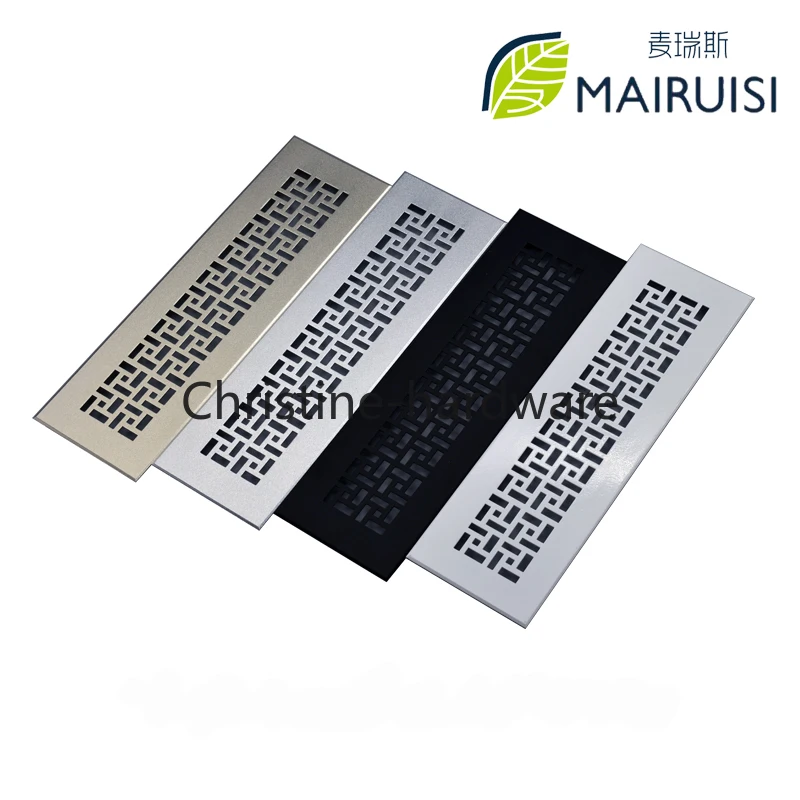 Aluminum Alloy Air Vent Ventilation Sheet Snowflake Honeycomb Perforated Sheets Closet Ventillation Grille Vents Hole Grille: Gold / 10mm / 22mm