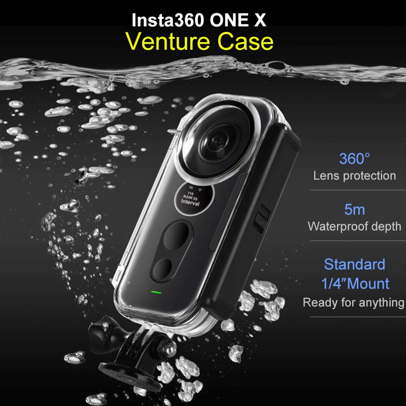 For Insta360 ONE X Venture Case Waterproof Housing Shell Insta 360 Diving Protective Case for Insta360 One X Camera Accessories