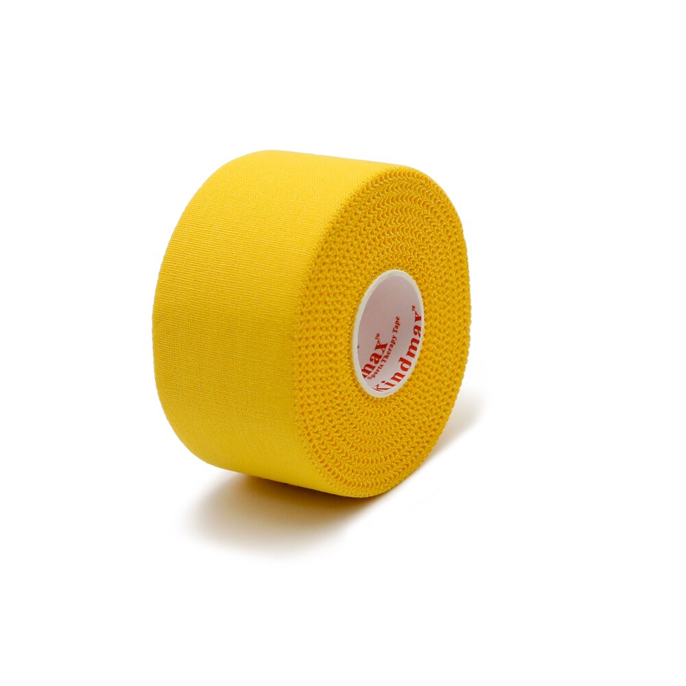 Kindmax Alle Baumwolle Sport Band Kinesiologie Taping UNS Stil Farbige Gezackten Starre Athletisch Band Strain Injury Unterstützung Rolle: Yellow / 3.8CMx13.7M