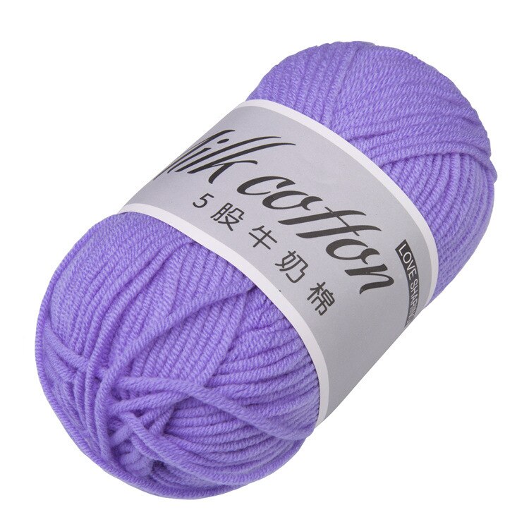 1Pcs 50G Melk Katoenen Garen Comfortabele Wol Gemengd Garen Kleding Naaien Garen Hand Breien Sjaal Hoed Garen Haak breien Garen: 07
