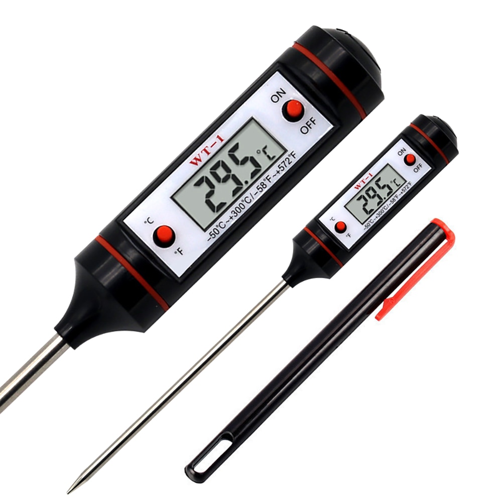 Professionele Digitale Keuken Thermometer Barbecue Water Olie Koken Vlees Voedsel Thermometers 304 Rvs Probe Gereedschap