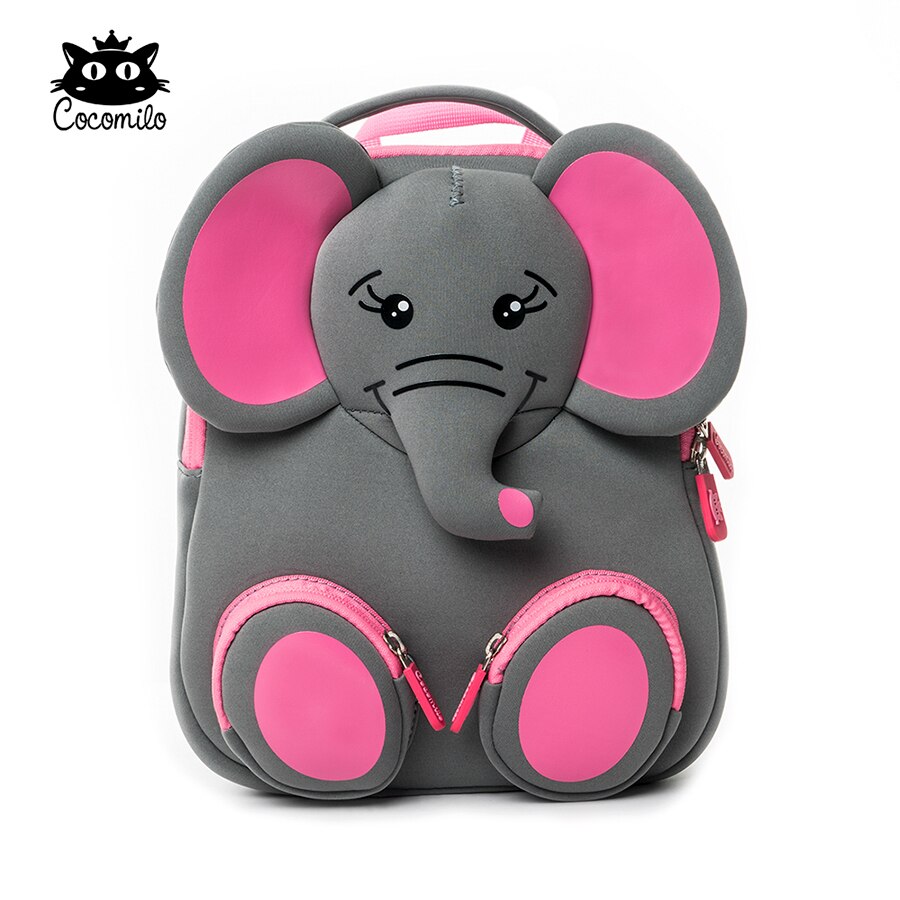 Cocomilo Fabrik Preis 3D Gelb Kaninchen Kleinkind freundlicher Schule Tasche für freundlicher Wasserdicht Tiere Anti Verloren Mochila Infantil: Elefant