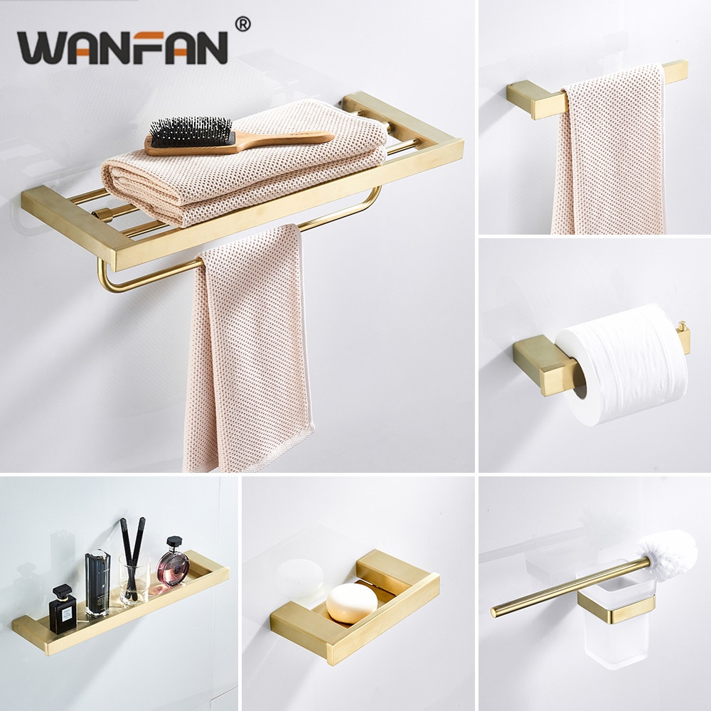 Badkamer Accessoires Bad Hardware Set Gouden Kleur Swan Toiletrolhouder Handdoekenrek Tissue Houder Papierrolhouder A08-630