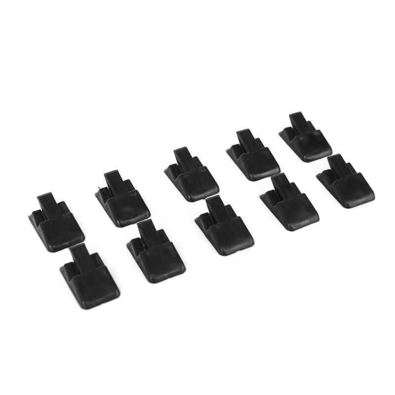 10Pcs Ring Show Plastic Frosted Sieraden Displays Houder Decoratie Stand B36D: Black