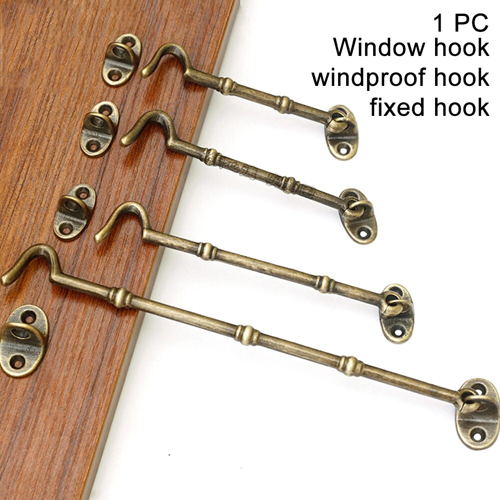 Cabine Haak Venster Vaststelling Antieke Stijl Duurzaam Home Office Wind Brace Bronzen Kast Puur Messing Anti Wuivende Voor Deur Poort