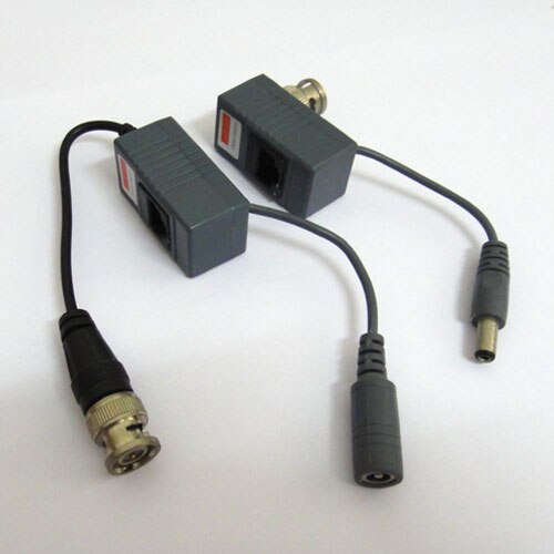 one pair of CCTV Camera Video Power Balun UTP Cable Transceiver suitable for DC12V CCTV system