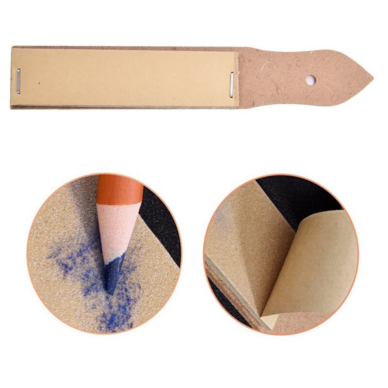 1/2/3 szt. artystyczny obraz papier ścierny blok robić ołówka ostrzenie szkic papier ścierny ołówek wskaźnik narzędzie robić rysowania zestaw szkolny