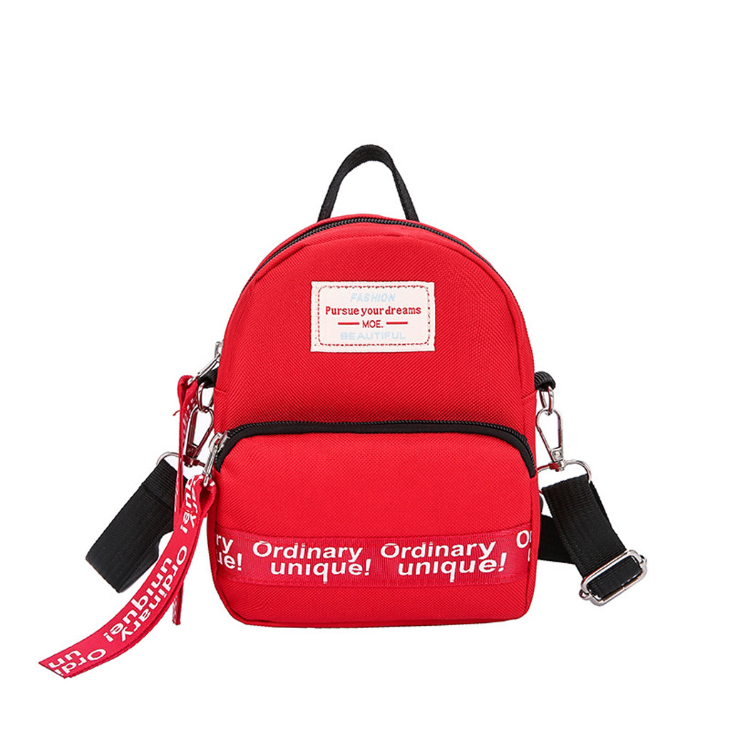 & 40 Vrouwen Canvas Crossbody Tassen Handtassen Koreaanse Mini Student Tas Mobiele Telefoon Tassen Eenvoudige Kleine Casual Dames Flap Schouder tas: Red 