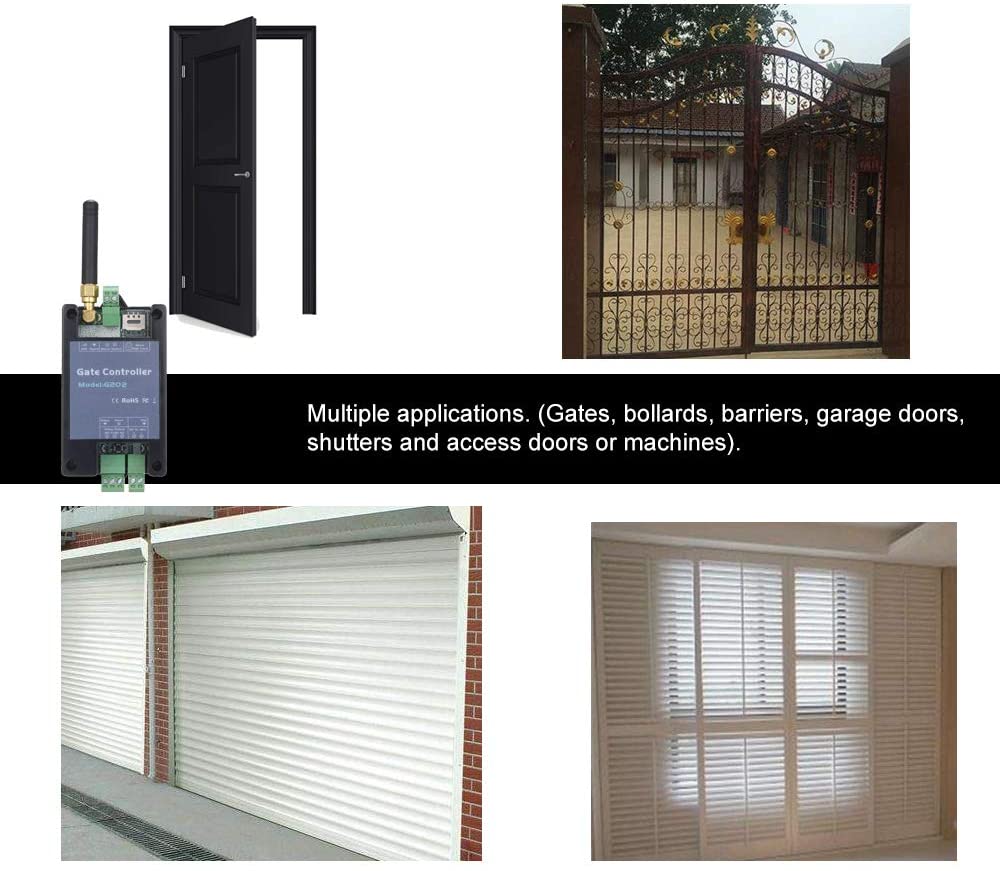 Automatic G202 GSM 3G Gate Opener for swing gate opener Receiver Free Call Remote Relay Switch for Light/Lamp/LED Timer Switch