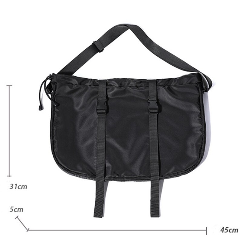 Schoudertas voor mannen en vrouwen, windsport-fitnesstas, nylon canvas reistas