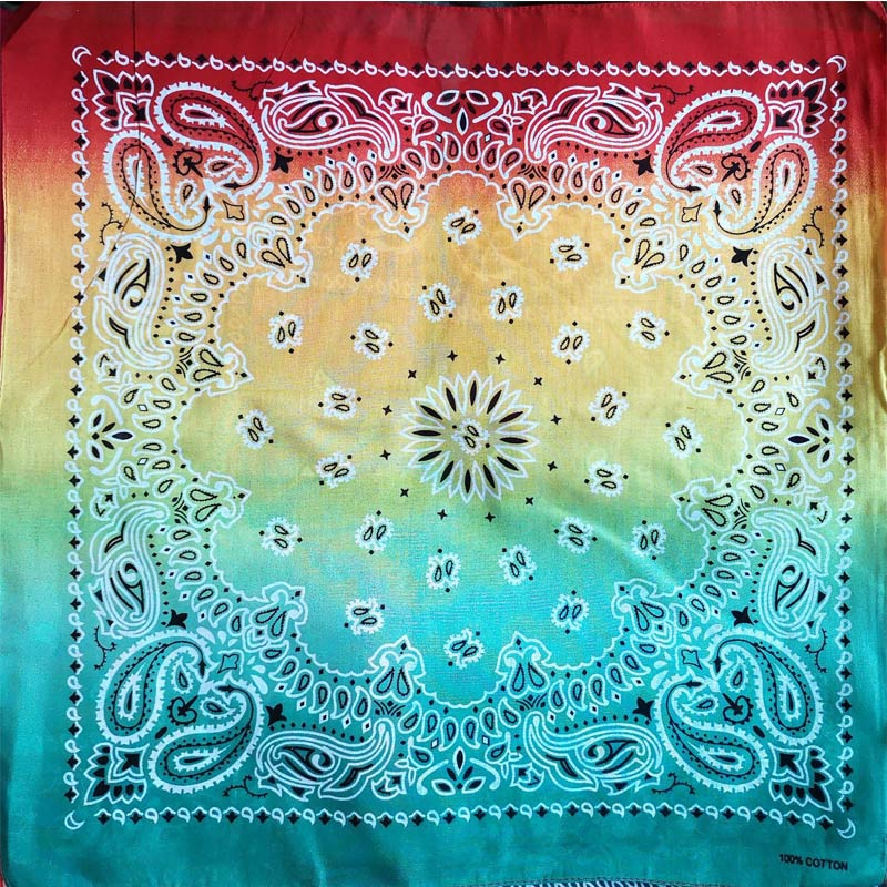 Pañuelo cuadrado de algodón para hombre y mujer, Bandana Unisex de estilo Hip Hop, banda para el pelo de Cachemira a la , bufanda para el cuello y la muñeca, pañuelo mágico: 29