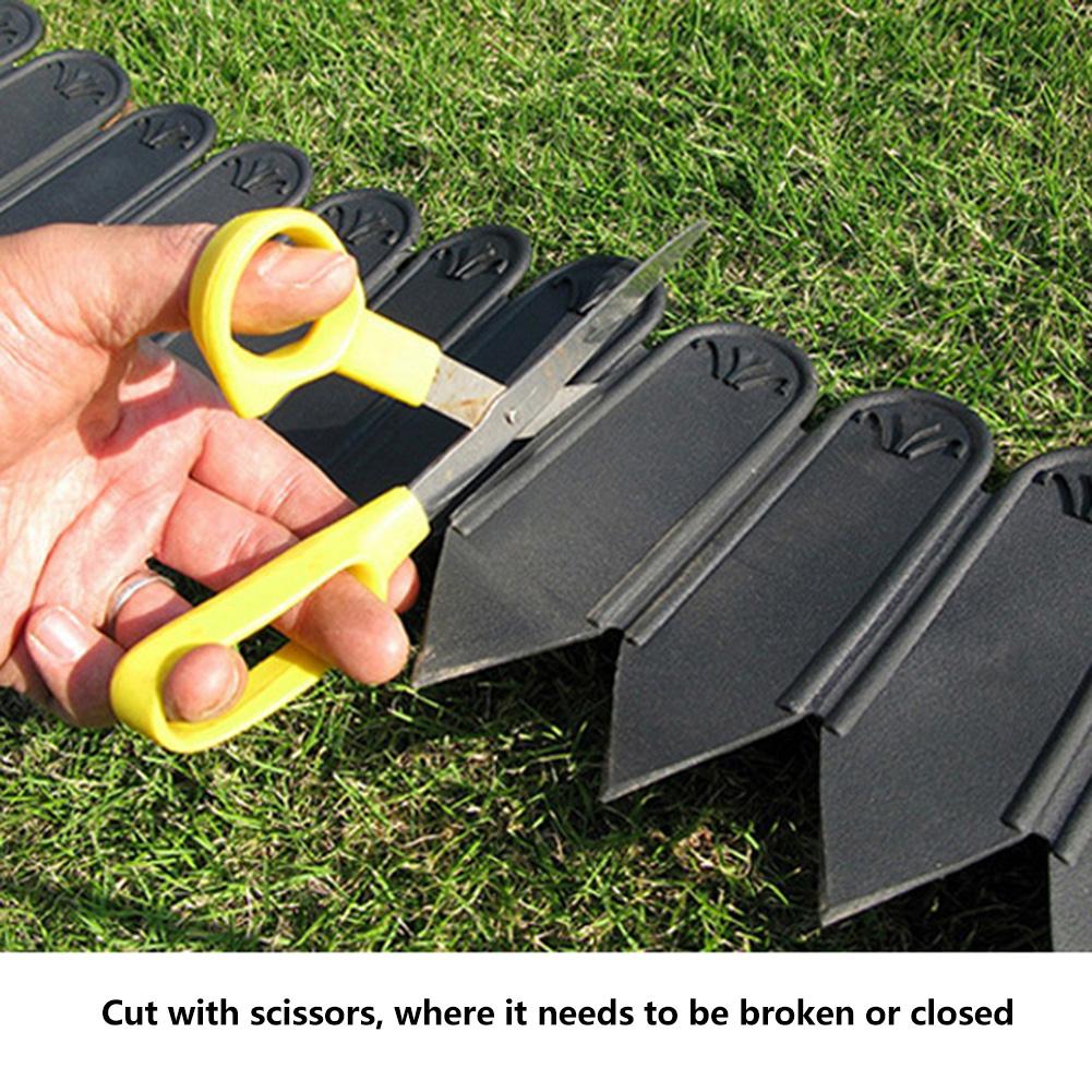 Multiple installed wooden fence side lawn fence garden terrace cobblestone garden side flower bed decoration fence plant border