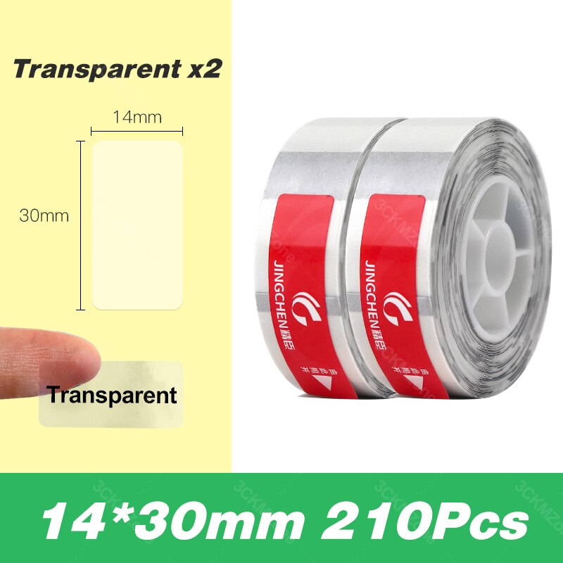 Niimbot mini etikettskriver papirutskrift etikett vanntett anti-olje prisetikett ren farge ripebestandig etikett klistremerkepapir: 14mm 30mm 210 stk