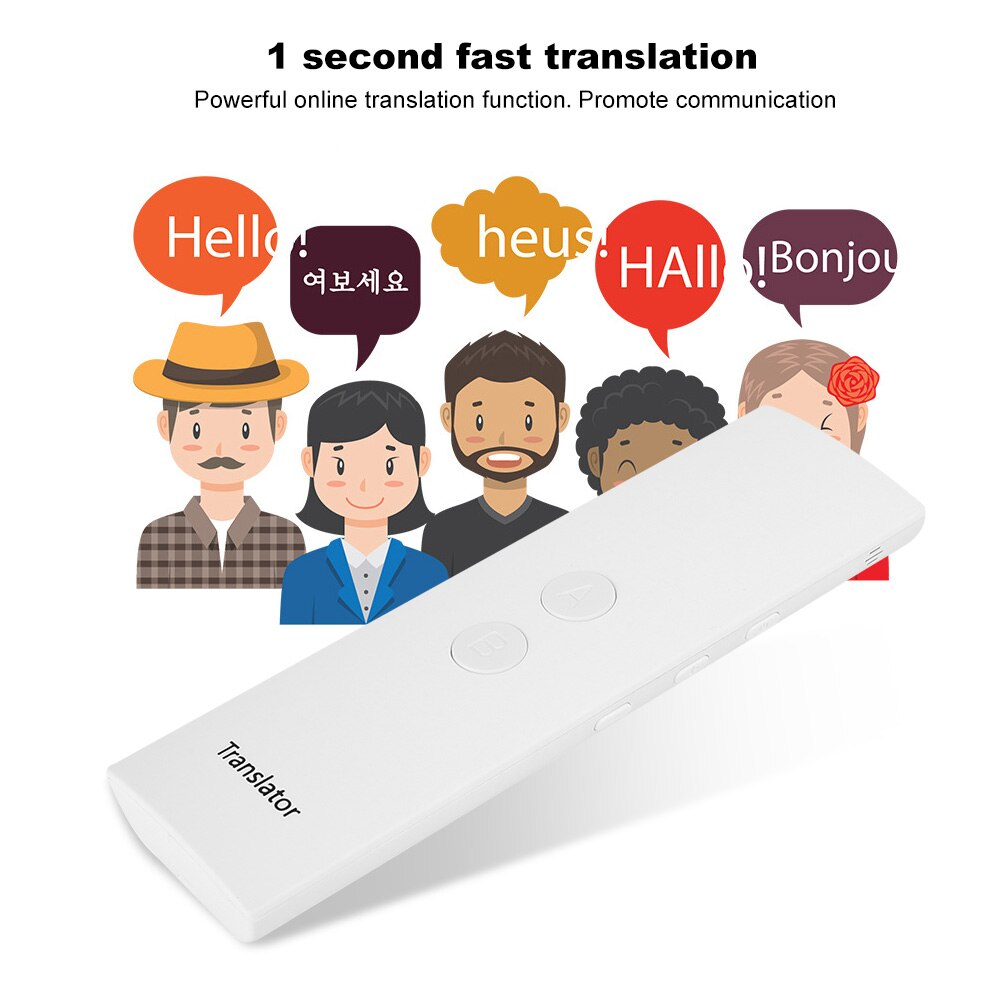 universal carregador T6 Smart Simultaneous Translation Stick Language Real Time Translator Bluetooth Connection battery charger