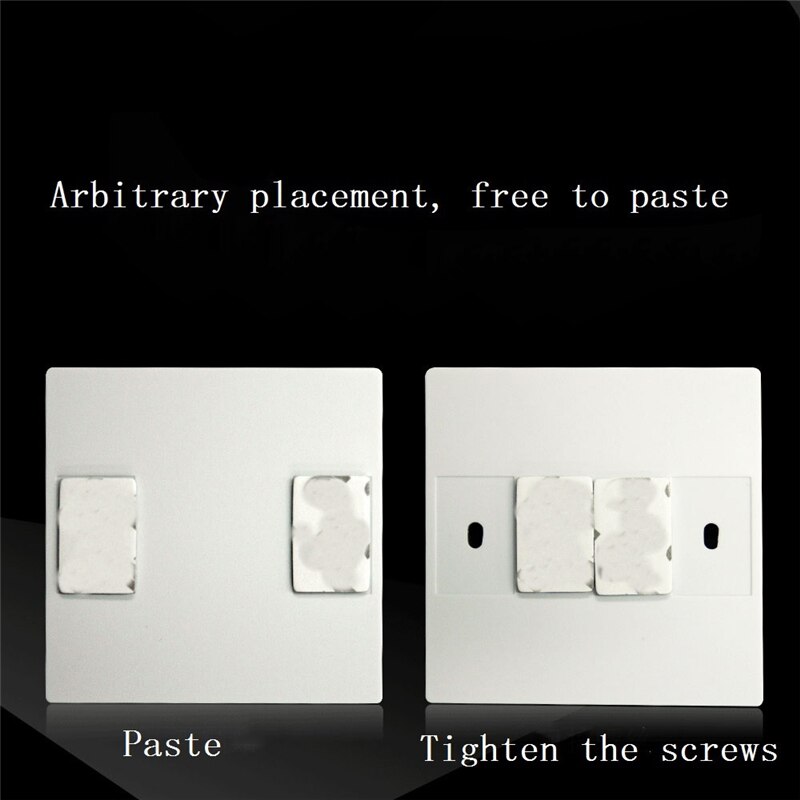 Wireless Remote Control Switch Wall Switch Large Key Panel Free Stickers Free Wiring Light Control Smart Home Accessory