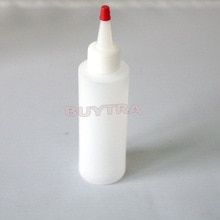 4 oz Clear Ronde Squeeze Doseren Fles met Verwijderbare Rode Cap Hervulbare Flessen voor Lijm Laboratorium Supply Kleine
