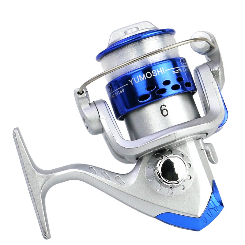 Fishing Reel 3000 Series Spinning Reel Left/Right Reel Fishing 5.2:1 High Speed Plastic Spool Coil Fishing Reel: silver
