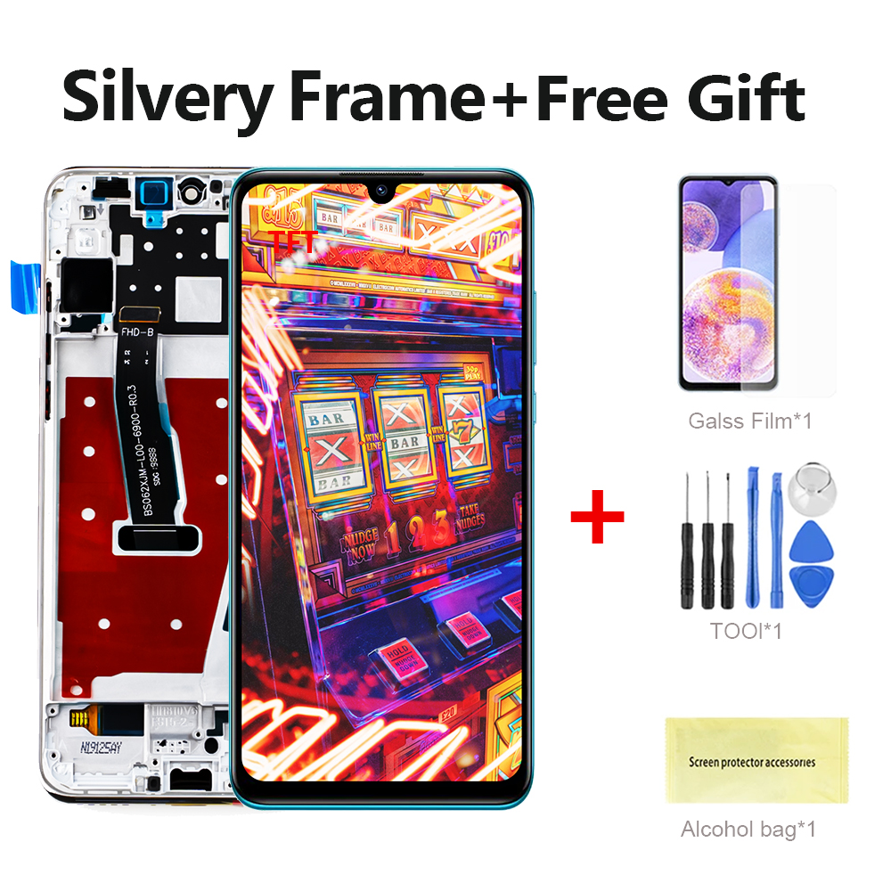 100% For Huawei P30 Lite LCD Display MAR-AL00 MAR-LX1A MAR-LX3Am Touch Screen Digitizer For HUAWEI P30 Lite LCD Replacement: VIOLET