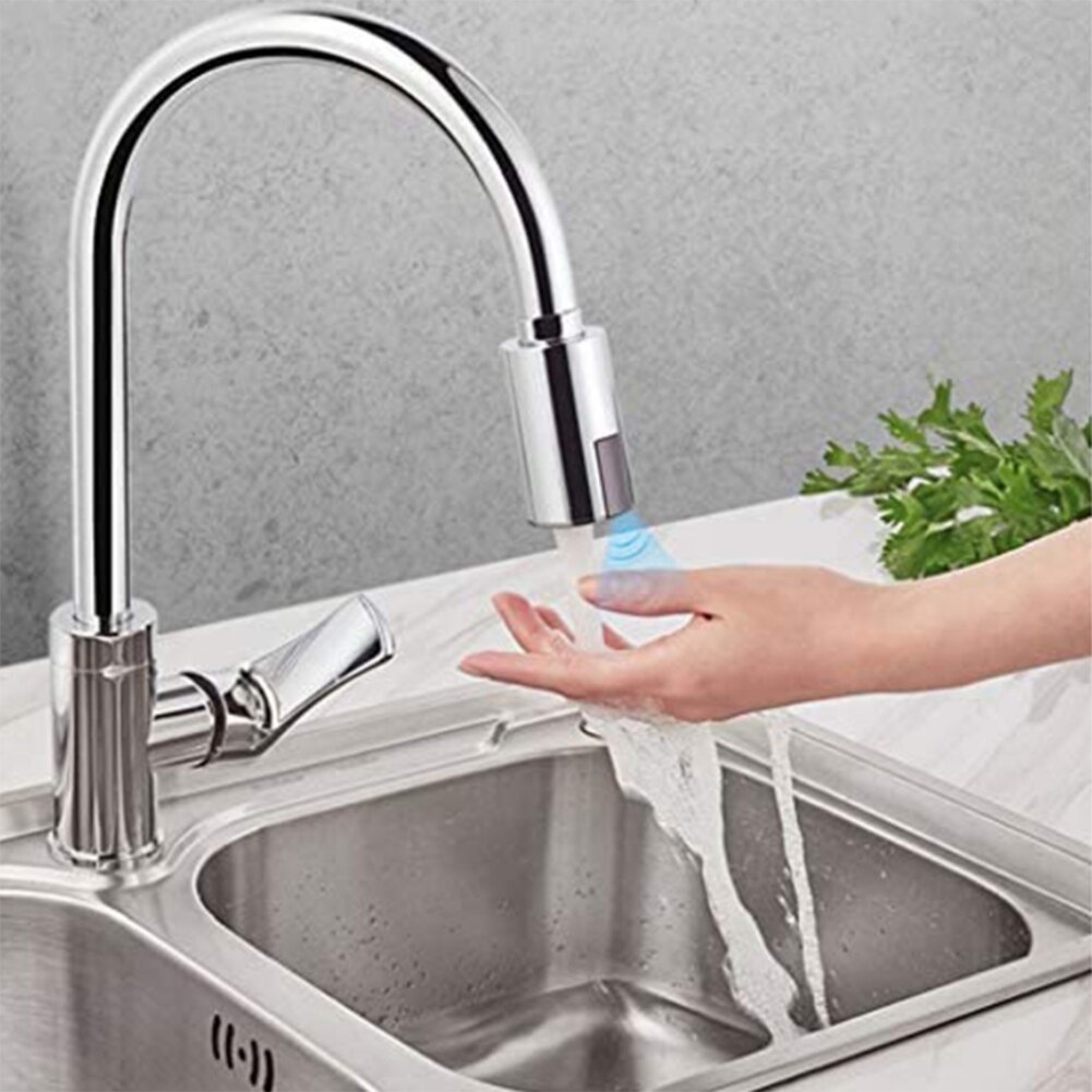 Sensor Faucet Water Saving Device Non-Contact Faucet Kitchen Bathroom Automatic Inflatable Sensor Faucet
