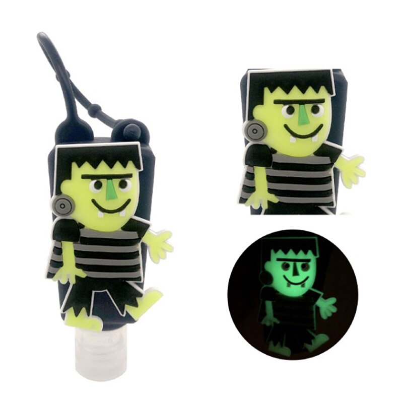 1PC 30ml Halloween Silikon Mini Hand Sanitizer Hand Gel Halfter Tragbare Sicher Gel Halfter Reise Shampoo Seife Spender flasche