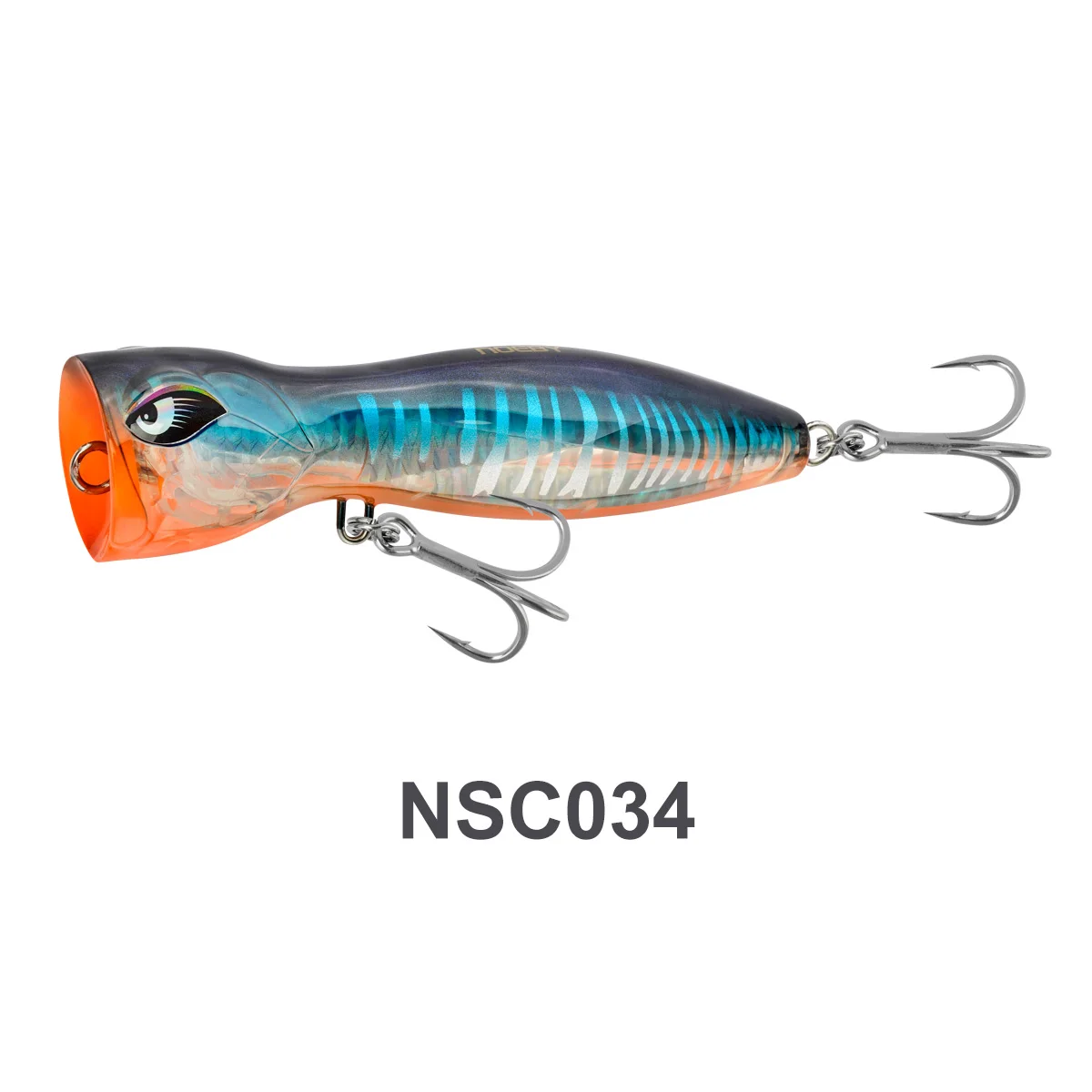 Noeby Popper Angelköder 140 mm 75 g Topwater groß Spalsh Wobbler Verstärkter künstlicher harter Köder Meer GT Thunfisch Angelköder: aus-Weiß