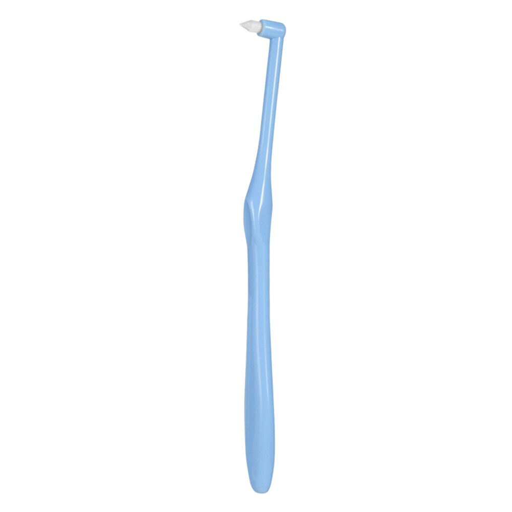Cepillo de dientes Interdental de ortodoncia, herramienta de limpieza de huecos, suave,: Blue