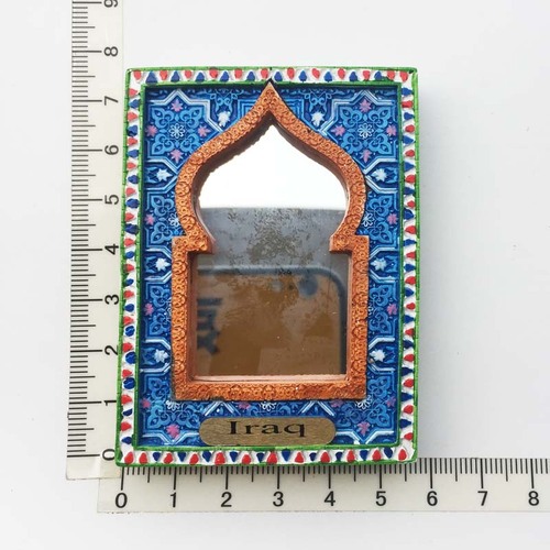 Middle East Iraq Oman Fridge Magnets Tourism Souvenir Crafts 3D Resin Frame Magnetic Refrigerator Paste Home Decor Ideas: Iraq 1