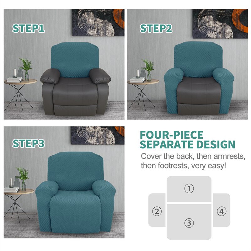 Luie Jongen Fauteuil Stoel Cover All Inclusive Massage Lounge Sofa Cover Wingback Fauteuil Sofa Elastische Cover Enkele Couch Cover