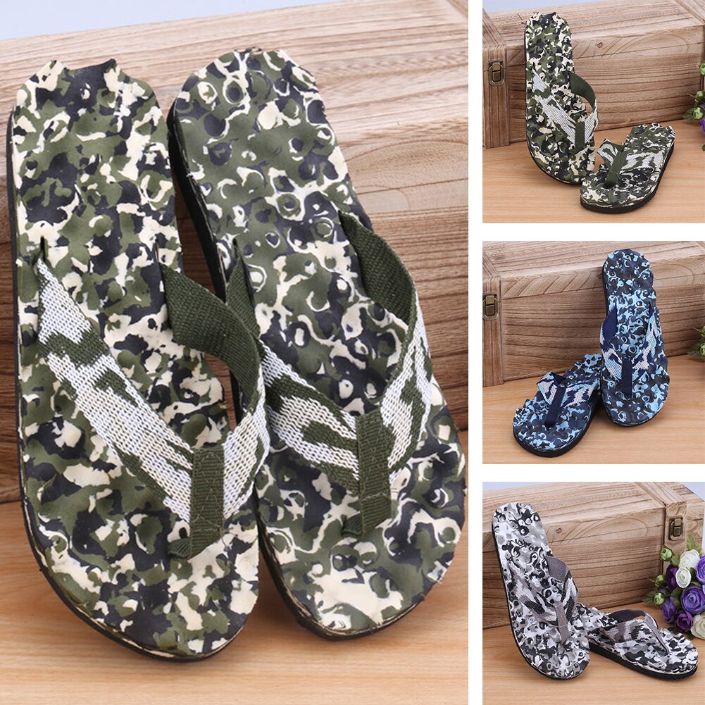 Heren Zomer Strand Dragen Flip Plops Sandalen Slipper Outdoor Dragen Slippers Camouflage Strand Slippers Schoenen