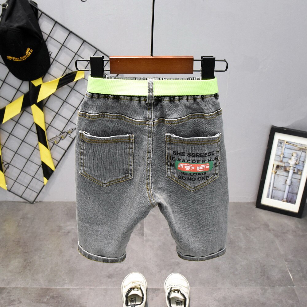 Pojkar jeansshorts spädbarn sommar barn shorts barn jeansshorts bomull baby pojkar flickor korta byxor byxor 2-7 år