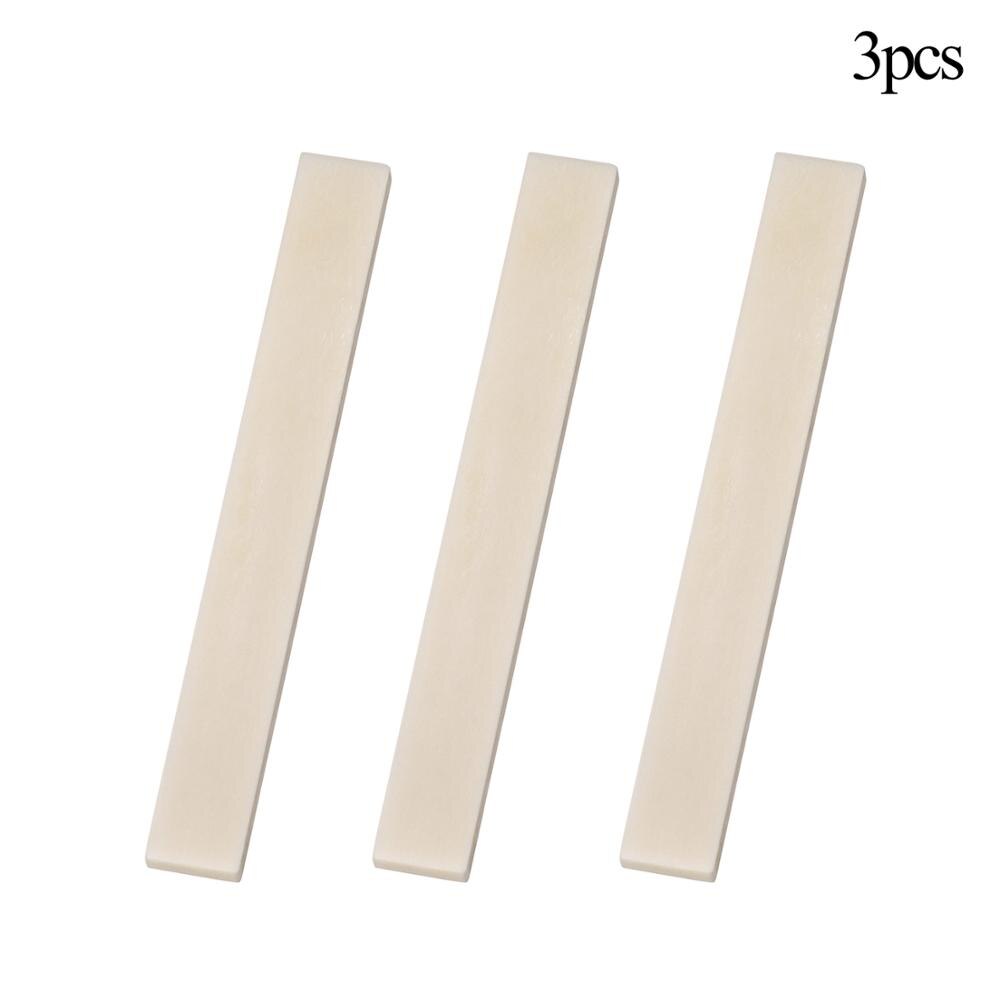 Acoustic Guitar Long Bone Nut Saddle Blanks For C.F. Martin Guitar Natural Buffallo Bone Nut Blanks 90*4*11mm: 3 pcs