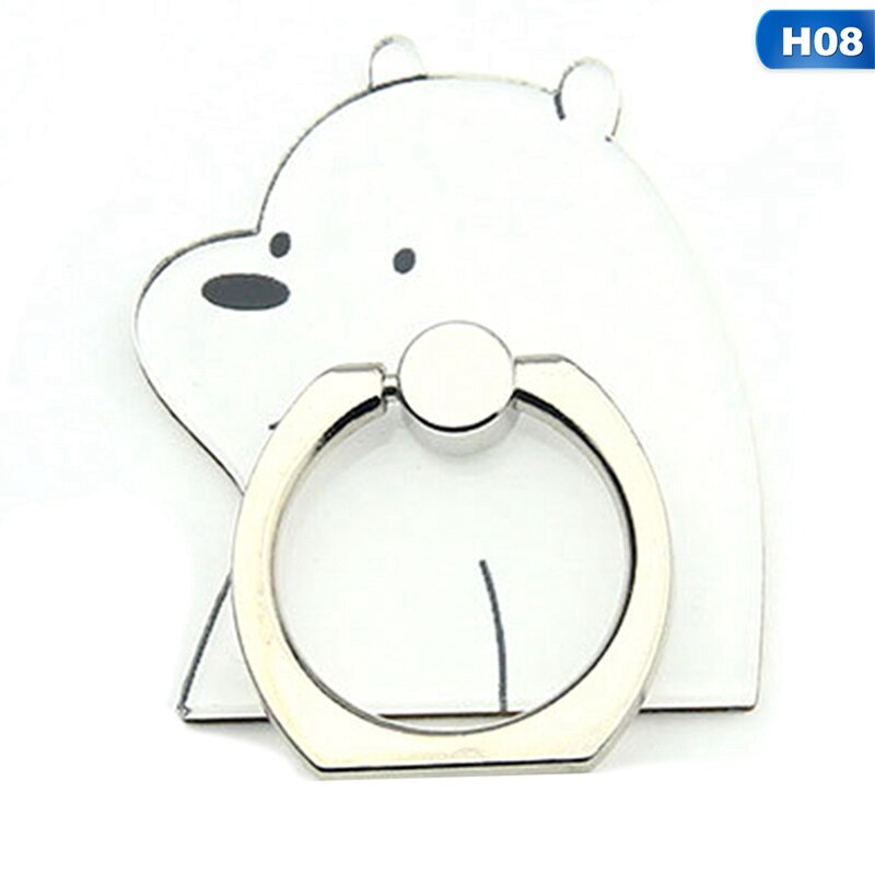 Handy Ständer Halter Cartoon Schönheit Dame Finger Ring Smartphone Niedlichen Tier Bär Panda Halter Stehen