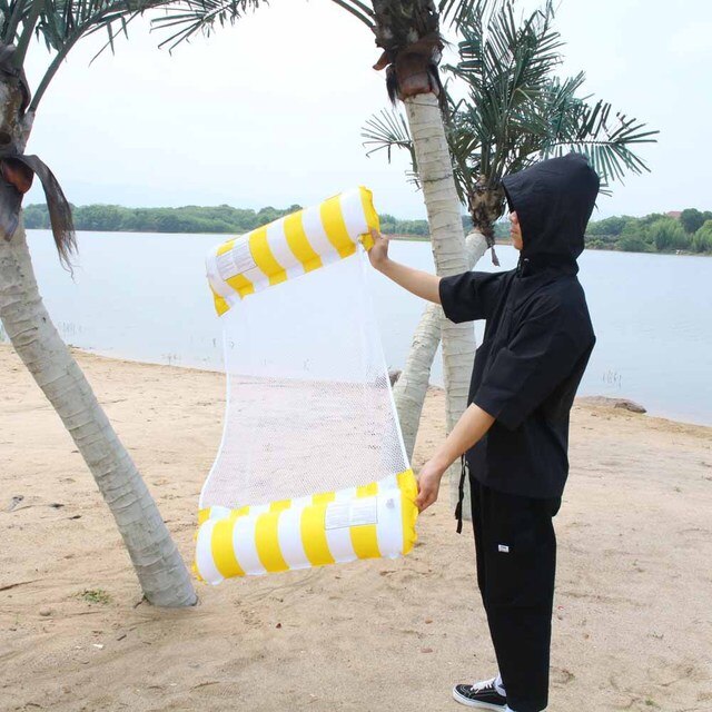 Zomer Opblaasbare Drijvende Rij Stoel Zwembad Float Matrassen Strand Opvouwbare Zwembad Fruit Stoel Hangmat Water Sport Matras: K