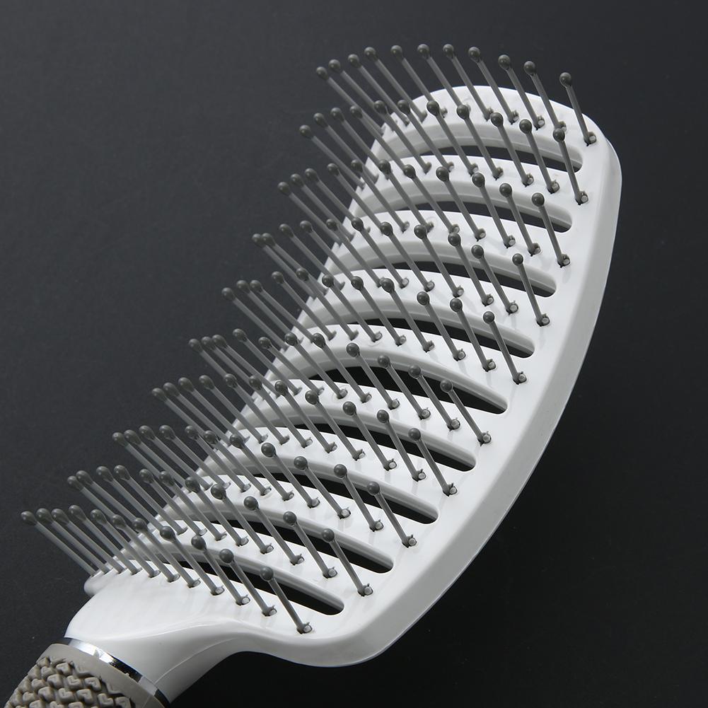 Ribs Comb Hairbrush Big Bent Comb Wet Plastic Nylon Massage Hair Care men Styling Hair Combs Hair Accessories