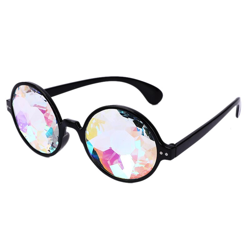 Brillen Wandelen Brillen Festival Zonnebril Kleurrijke Brillen Ronde Caleidoscoop Bril Kleurrijke Celebrity Party Brillen