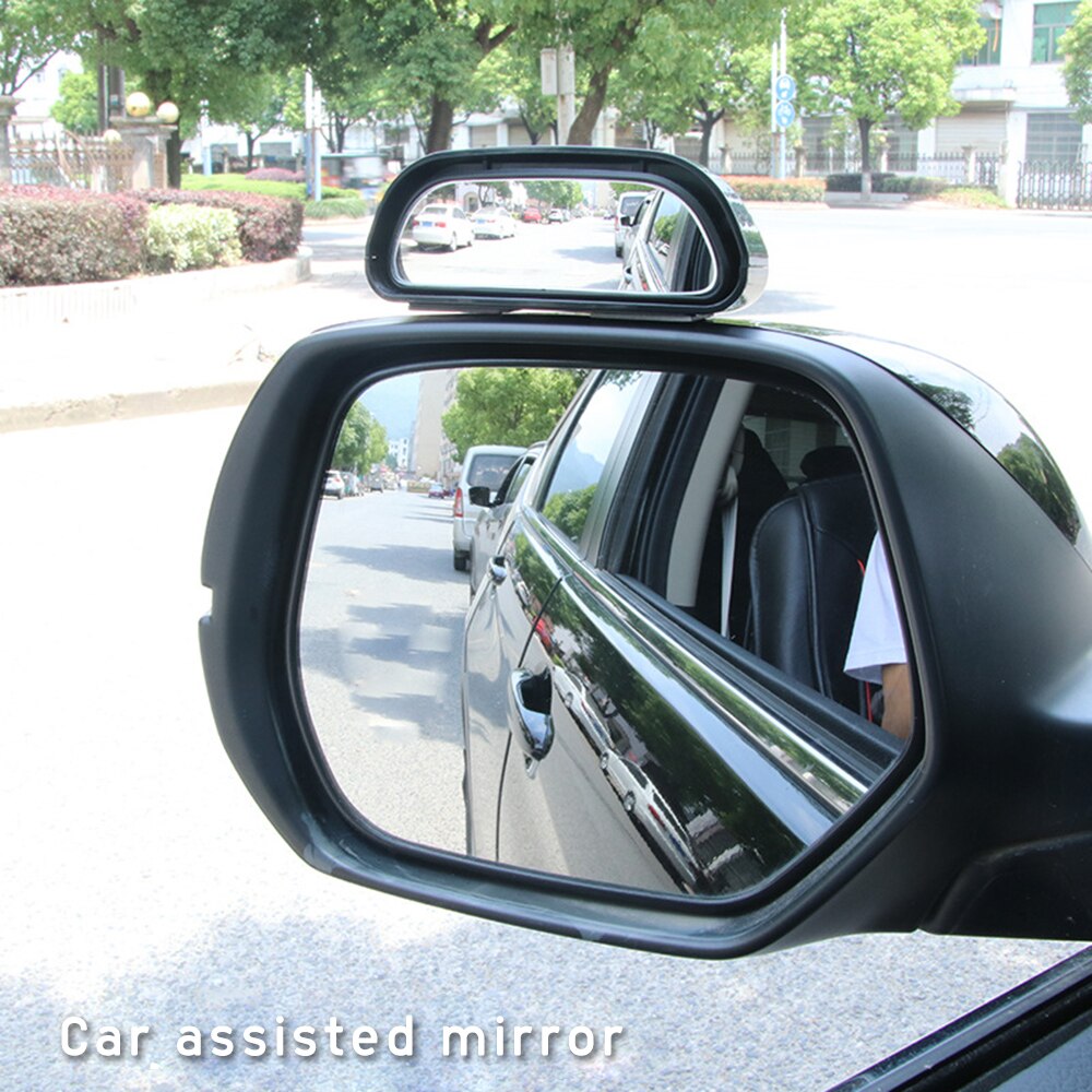 Bil blindspids spejl rotation justerbar bakspejl vidvinkelobjektiv til parkering af ekstra bilspejl klistermærker til bil