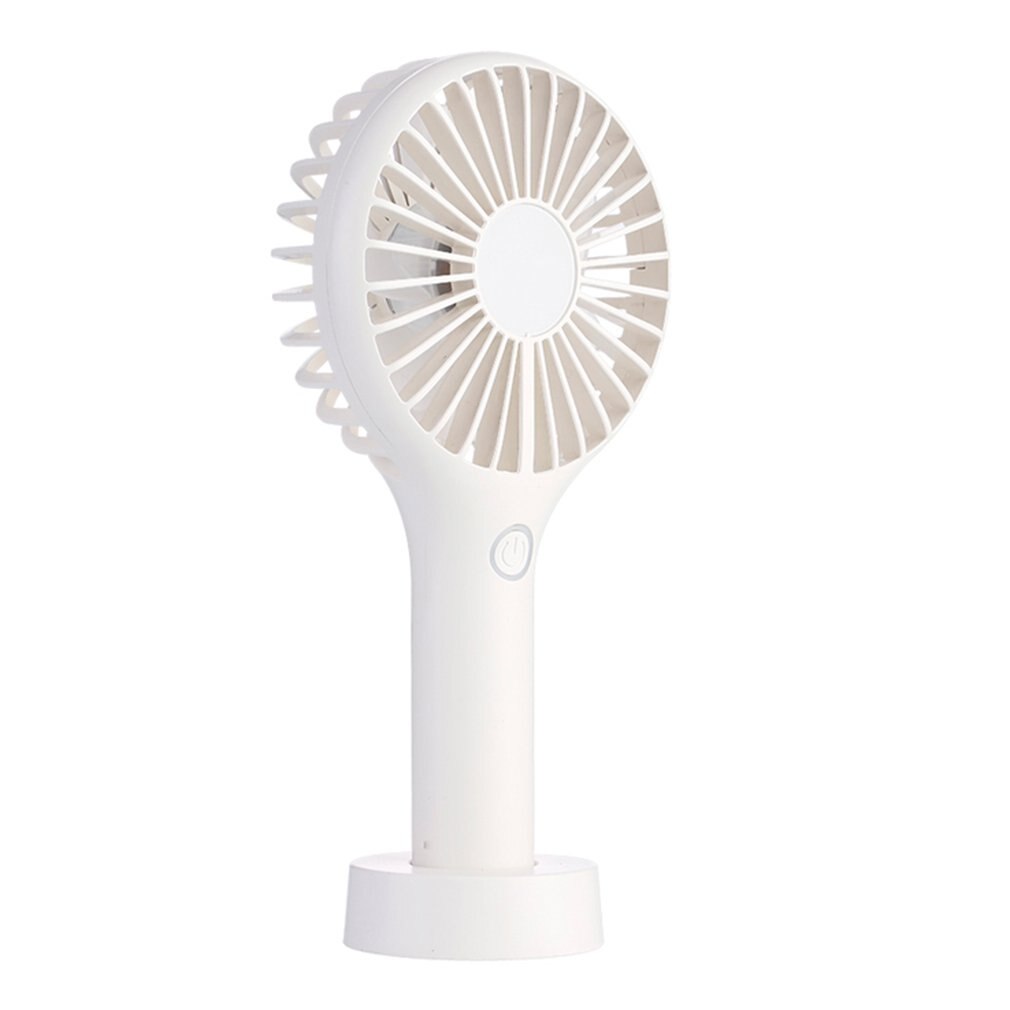 Portable Rechargeable Fan Abs Air Cooler Mini Operated Desk Usb Charging Cooling Fan For Office Gadgets 1 Set: Light Grey