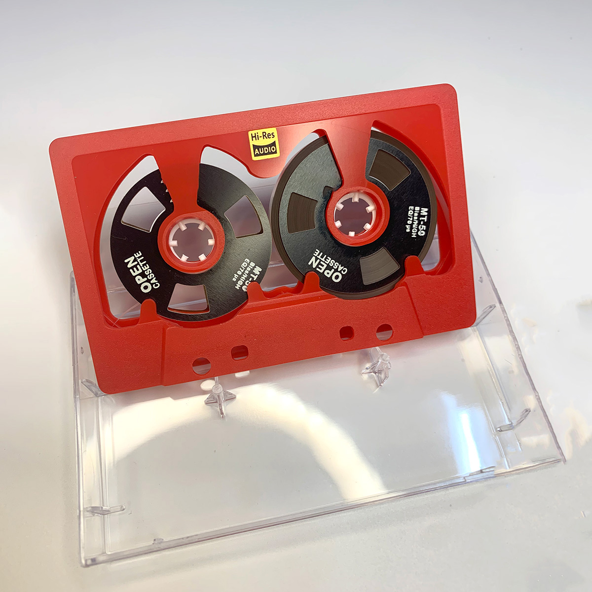 Retro Blank Audio Tape Type Handmade Audio Cassette Reel to Reel Cassette 50 Min Double-Sided Metal Reel for Walkman Recording: Gold