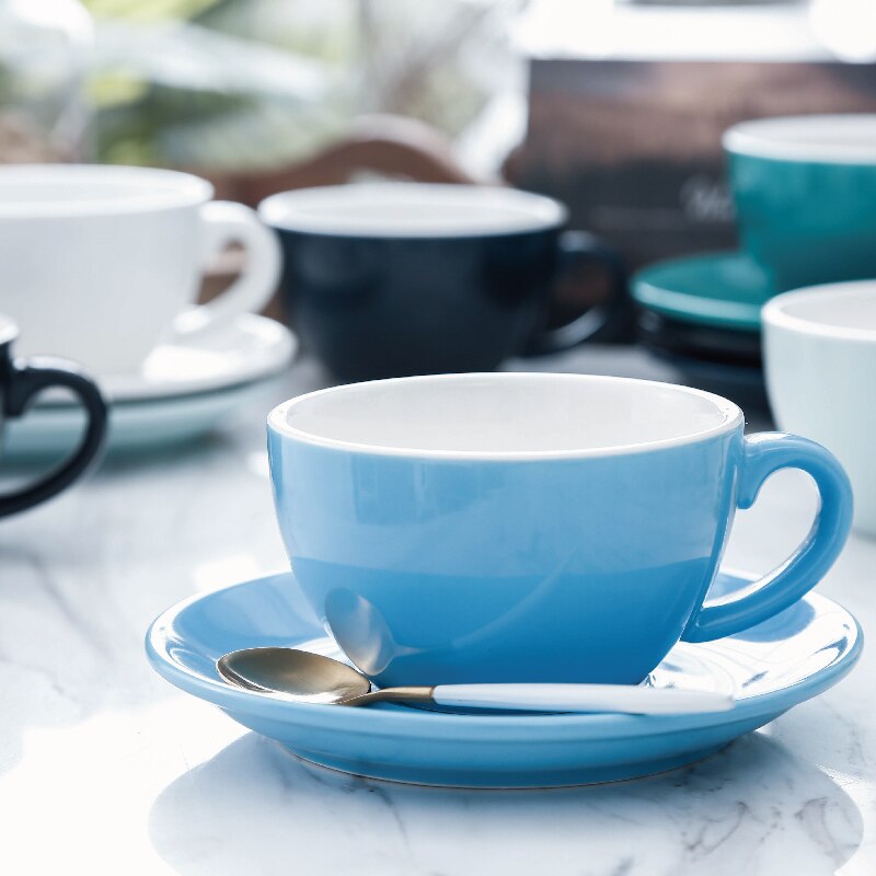 Chanshova modern enkelhet keramik 200ml porslin kaffekoppar och fat set tekopp set mugg dricksredskap  h046